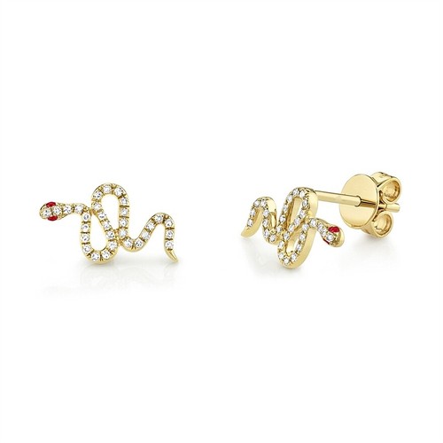 14k diamant rubis - or, serpent