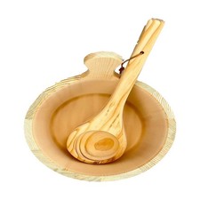 Tonneau et louche pour sauna