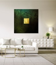 Or Image de Toile Noir Vert