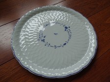 LIMOGES BERNARDAUD 1 PLAT A TARTE PORCELAINE MODELE HORTENSE 31,3 cm
