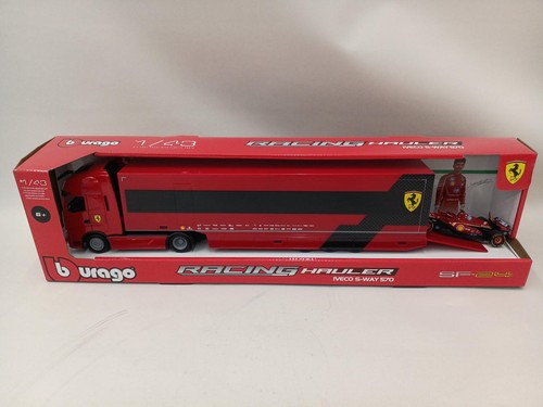 Burago racing hauler - burago,