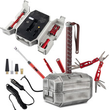 Electric Air Pump with Thor Hammer Toolbox-Camping Accessories,100 PSI Portable