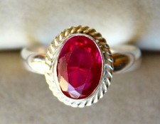 Tourmaline Rubellite Rose de 7,70 ct - Bague Argent 925 - Certificat AGI