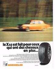PUBLICITE  1972   MICHELIN   pneu XAS