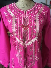 Robe Long Tunique Ethnique Taille M (grand) Brodée Neuve