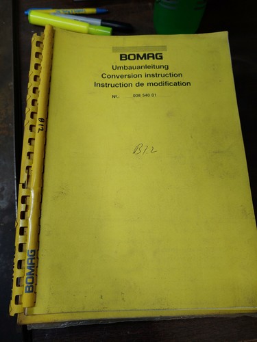 Bomag conversion instruction - bomag,