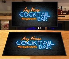 Tapis De Bar Personnalisé - Tapis De Bar Effet Néon Pour Bar À Cocktails