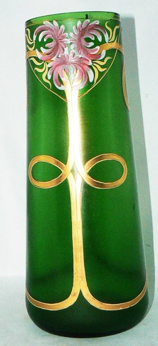 Grand vase verre - verre, émaillé