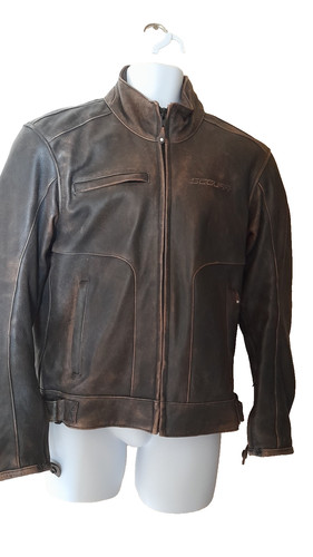 Blouson cuir segura marron - cuir,