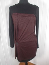 Robe Bellflower COP COPINE 38 Manche longue noir drappé rouge à pois