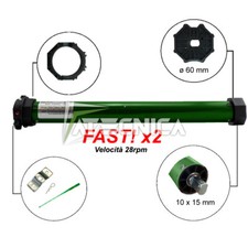 Moteur de volet roulant rapide INDEM MT20V 28 tr / min 40 kg avec fins de course