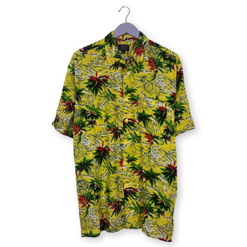 Chemise vintage jaune - chemise,