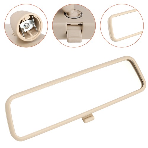 Beige rear view interior - rear,