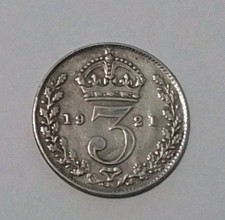 3 Pences 1921 En Argent Grande Bretagne