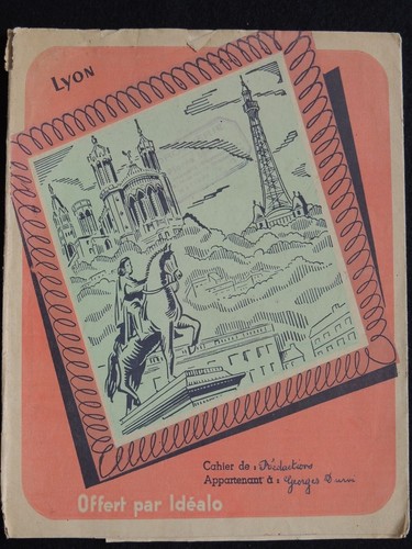 Ancien protège cahier - ancien,