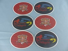 Lot de 6 SOUS BOCK VALKYRIE RIDERS CLUB beer mats bierviltje Bierdeckel D41