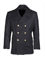 Manteau Marine en Laine