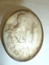 Reliquaire St François Régis Plâtre et Laiton XIX ème Objet Religieux