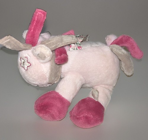 Doudou vache poney - poney, rose