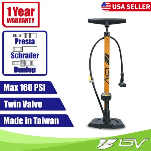 Bike pump floor gauge - w/,