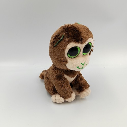 Peluche singe marron gros - , yeux