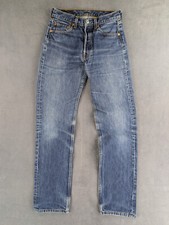 Jean Baggy Relaxed Vintage 90s Levi's 501 W28 L32 Bleu Stonewash Button Fly