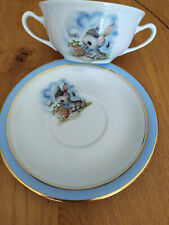 Bol a bouillon et sous tasse