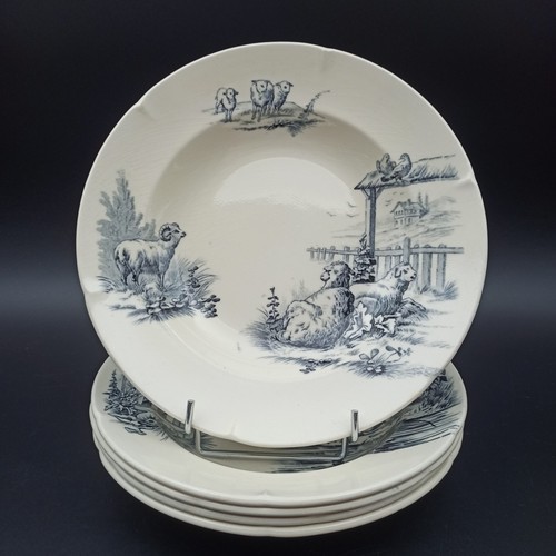 Anciennes assiettes creuses - anciennes,
