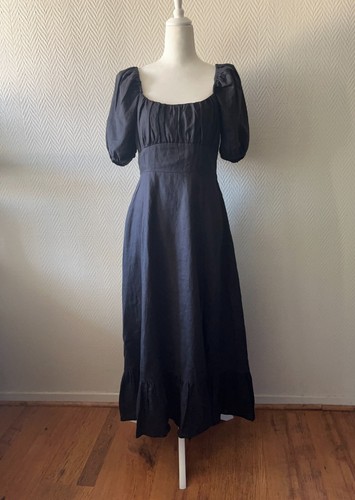 Robe longue bouffante - 100%, lin
