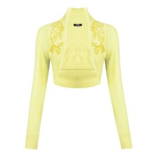 Figa - Boléro soirée, fête, mariage,cérémonie jaune perlé et pailleté - T. 36/38