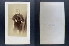 Perraud, Lyon, Jeune militaire CDV Vintage albumen print.