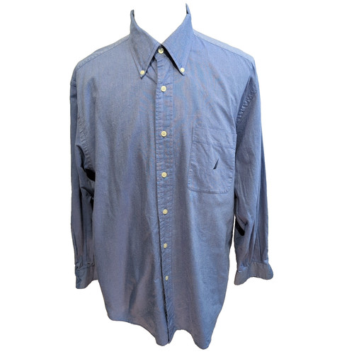 Chemise nautica bleu uni - chemise,
