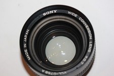 Objectif de conversion grand angle 52 mm Sony VCL-0758A Sony 0,7X
