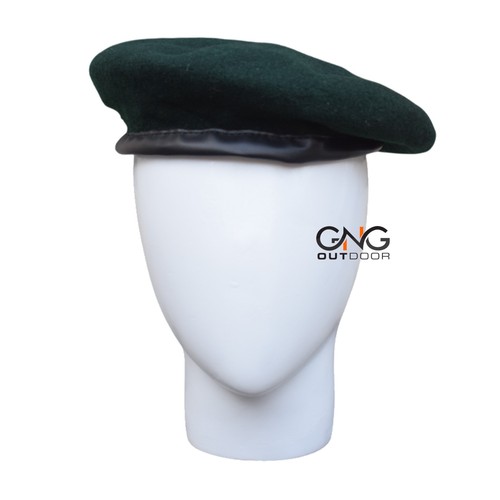 Béret laine vert - laine,