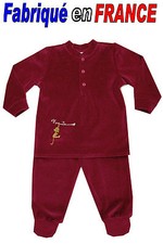 Pyjama velours à pieds  2