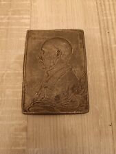 Ancienne Plaque En Plomb Pasteur