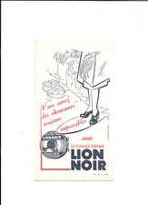 BUVARD CIRAGE LION NOIR