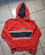 "Sweat à capuche Lacoste rouge – Taille S