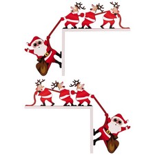 Cadre de porte de Noël en