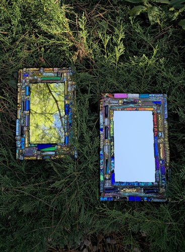 Miroir mosaique fusing - et,