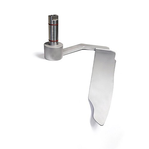 Mixing baffle scraper - /,