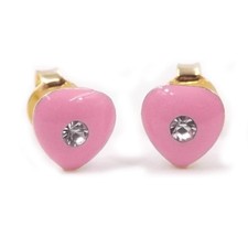 Boucles D'Oreilles Cœur Rose