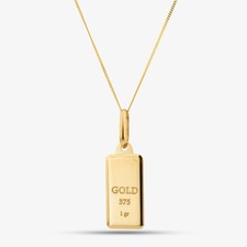 Collier pendentif lingot or - collier,