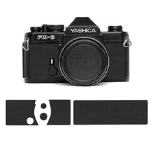 Premium Smooth Synthetic Leather Cover Kit   ---  Yashica  FX-3  FX-7  --- Black