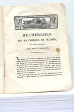 LIVRE ANCIEN RECHERCHES SUR