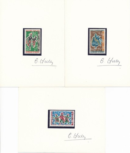 Dahomey 1964 timbres signés