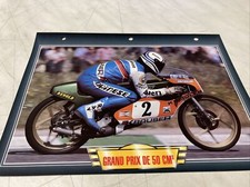 Discipline moto grand prix 50 cm3 course fiche carte passion collection Atlas