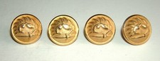 LOT DE 4 BOUTONS CHASSEURS PARACHUTISTES POUR TENUE Mle 64 et TDF - 16 mm - 