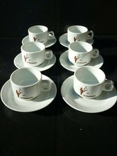 service 6 tasses sous tasses cafés expresso café le limonadier Rabat Maroc 90'S