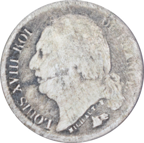 Franc louis xviii 1818 - 1/2,